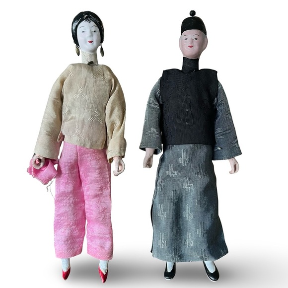 Other - Vintage 1950s Chinese Couple Figures